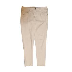 Democracy Ab Solution Skinny Jeans Cream Stretch Women’s Size 12